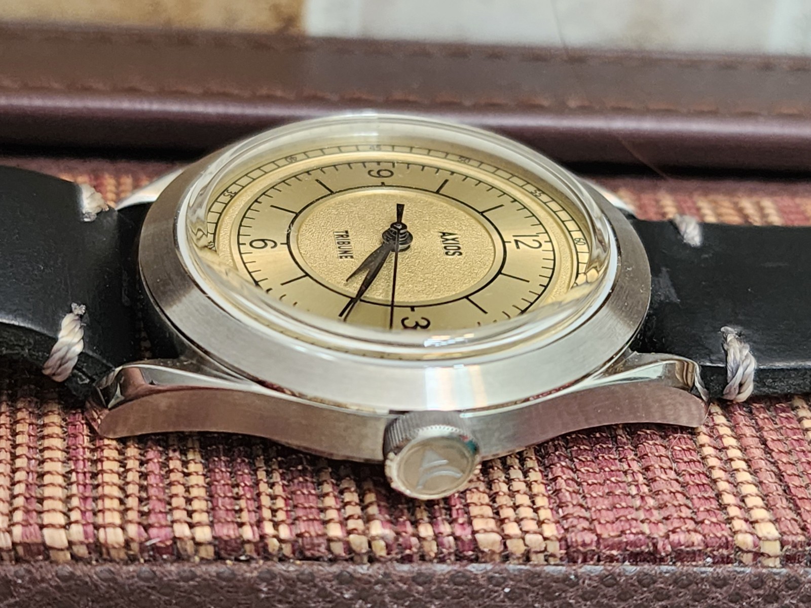 AXIOS Tribune Champagne Sector 38 316L Stainless Steel Miyota 9015 50m Sapphire