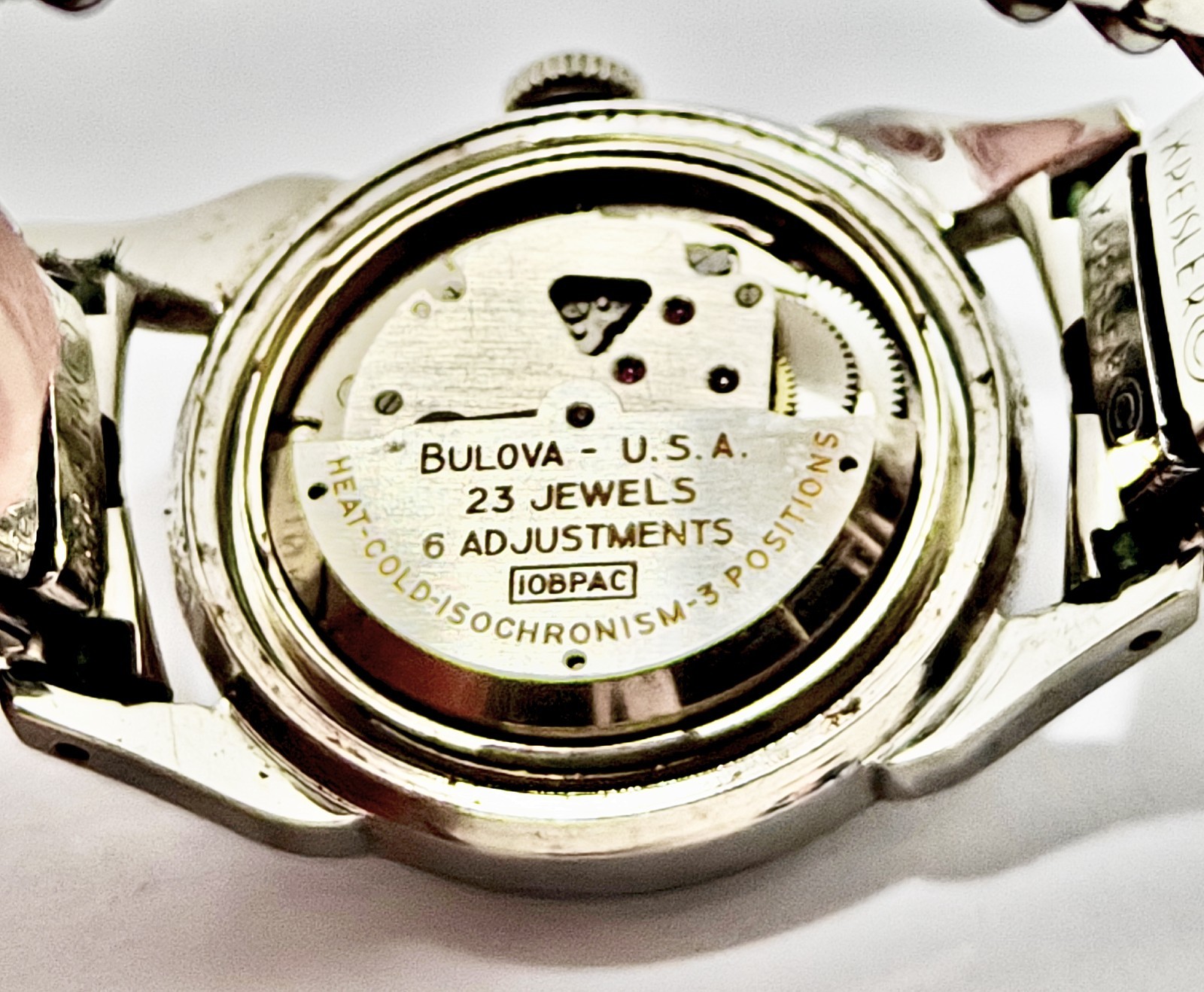 Vintage 1957 “Bulova 23 B” Automatic 23J Starburst Dial Men’s Watch – USA made