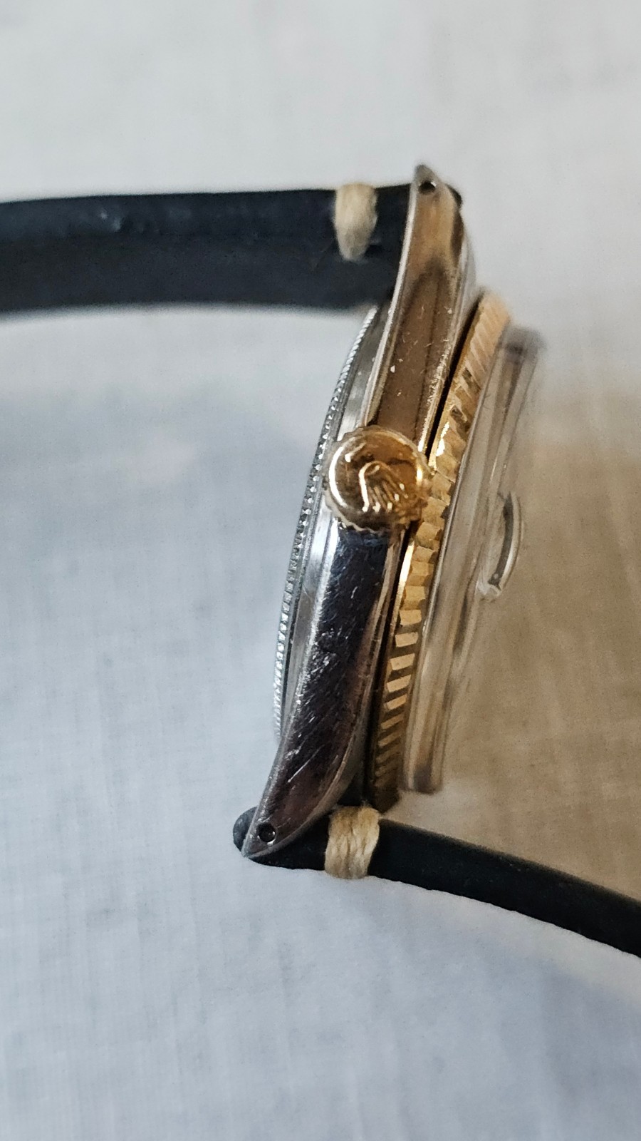 Rolex Datejust 1601 Blue Pie-Pan Dial Two-Tone Men’s Automatic Watch 1974