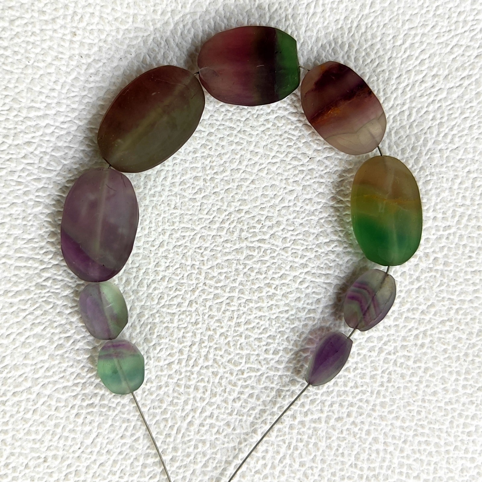 9-19 mm Rainbow Fluorite Unpolished Nugget Beads 5″ Strand Natural Brazil Origin