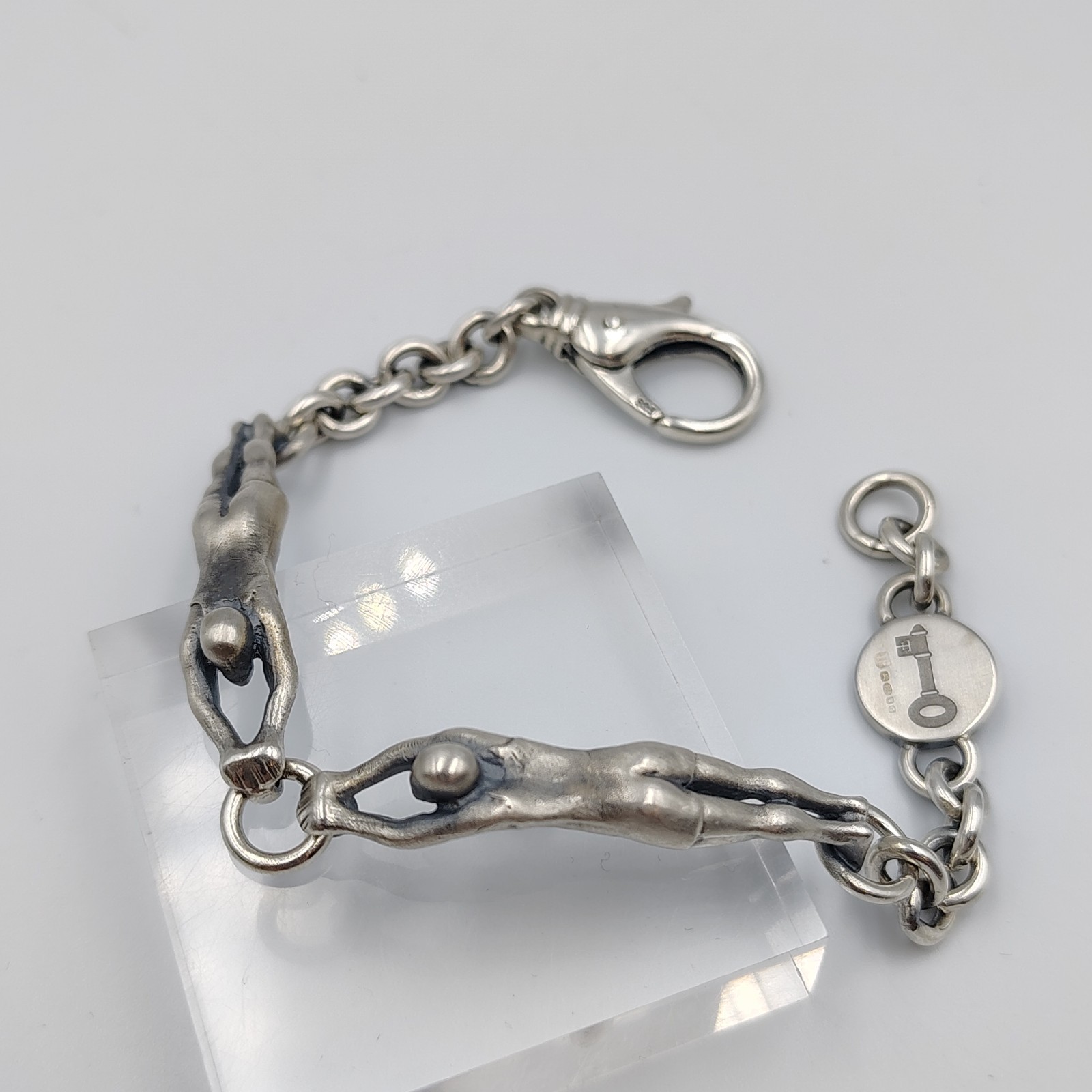 Theo Fennell Alias Acrobat Oxidized Sterling Silver 925 Bracelet 6.25″ £750