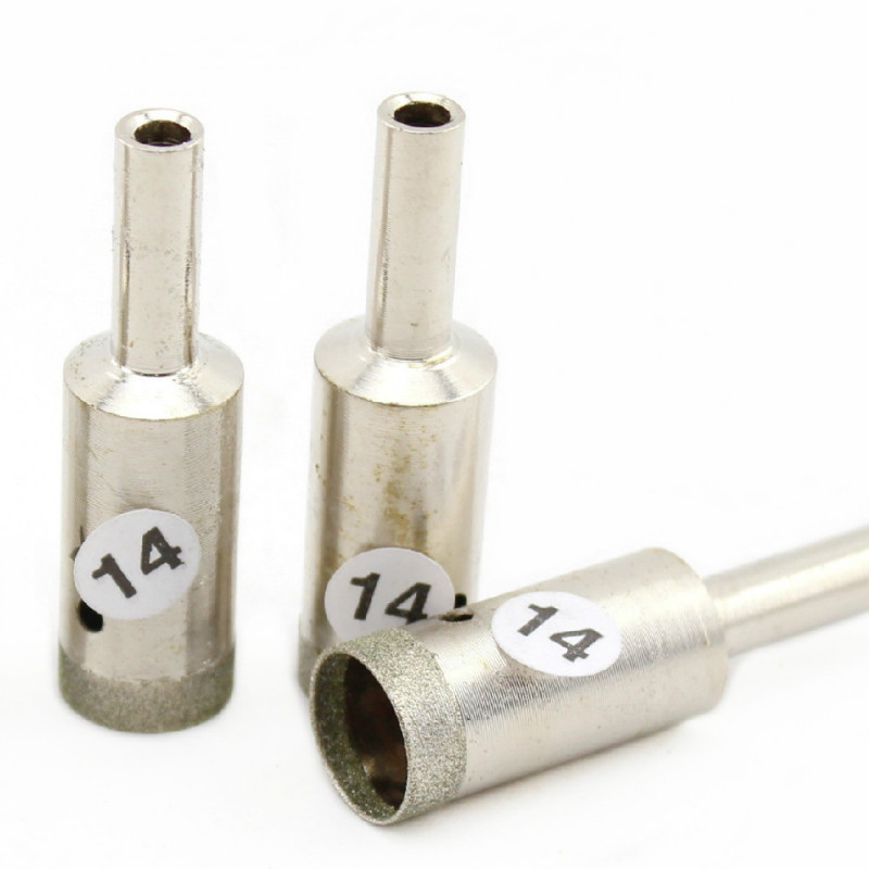 10-20mm Diamond Gemstone Drill Bits Kit for Jewelry Super-Thin Rim Pack of 3Pcs