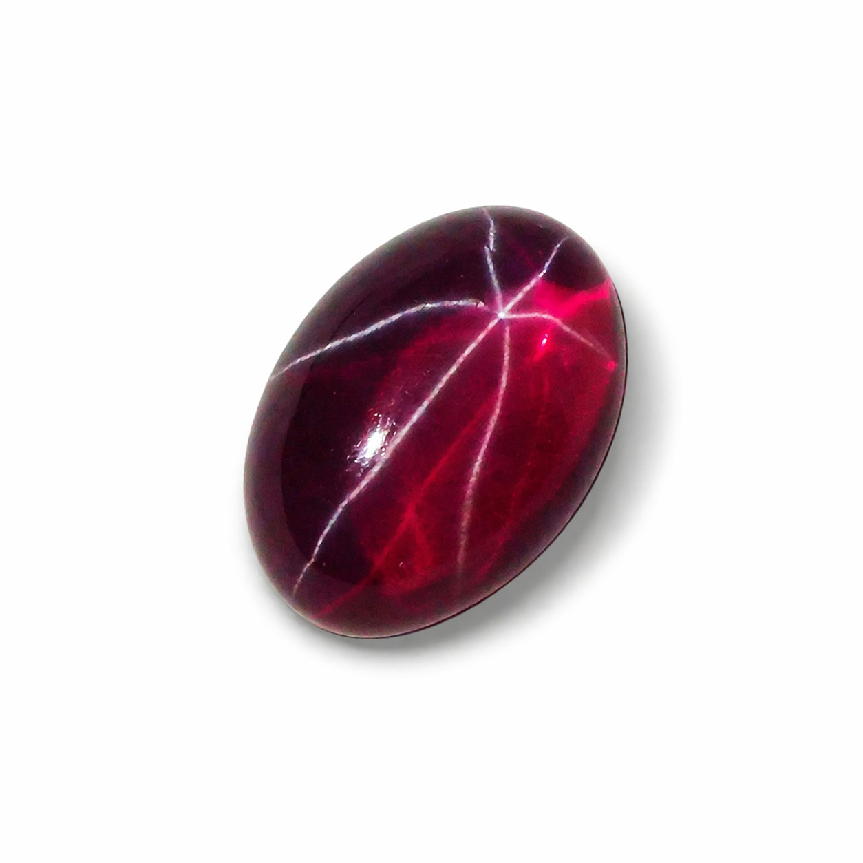 Natural RED Star Ruby Oval Shape 13 Ct Stunning CERTIFIED Gemstone Loose
