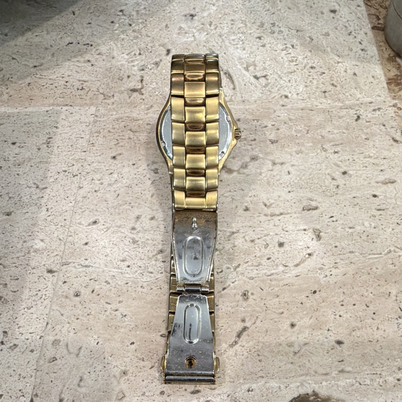 Citizen Eco-Drive Quartz Day/Date Gold-Tone Bracelet 100m 31mm Silver Dial