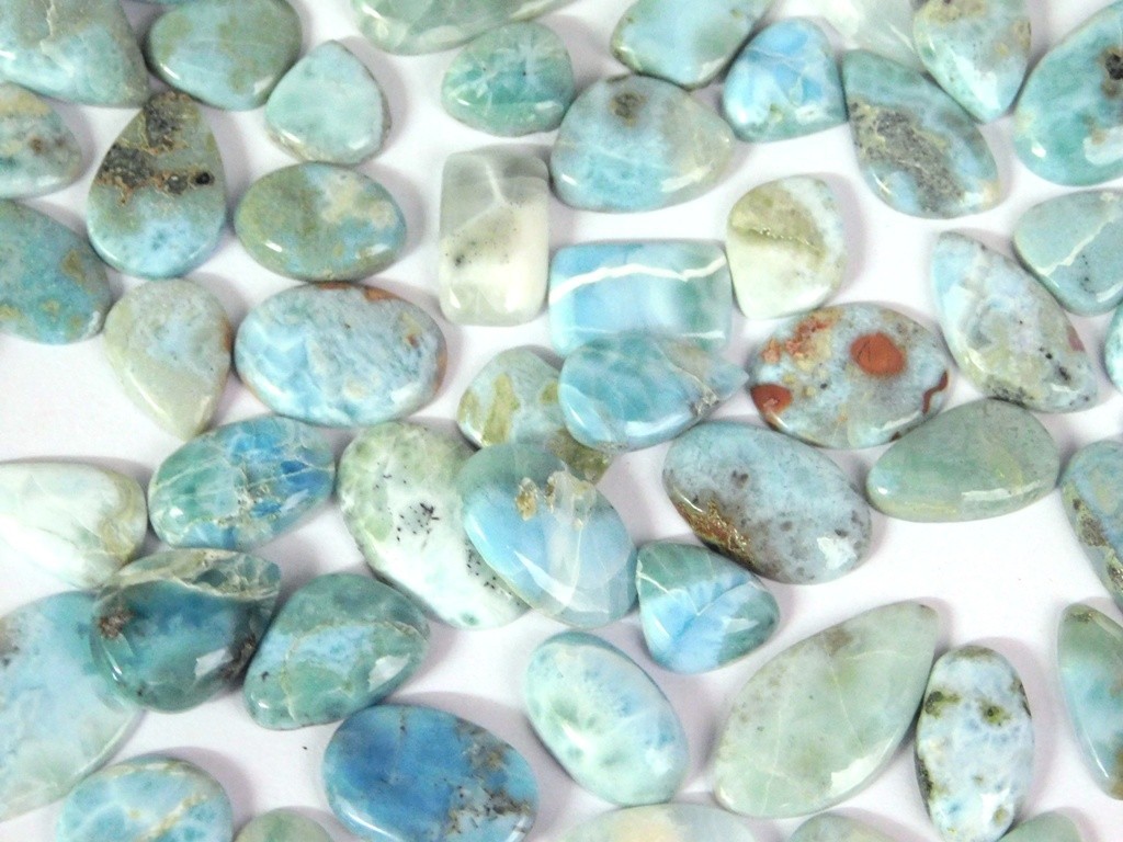 Sky Blue Larimar Loose gemstones For Jewelry Making Wholesale Lot 71250
