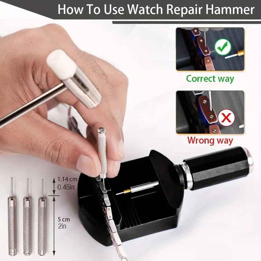 Watch link Removal Tool Kit Repair Pin Adjuster Bracelet Strap