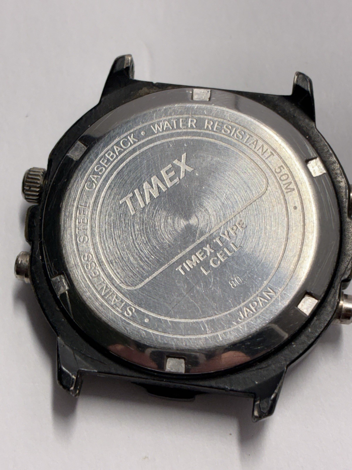 Timex RARE Black Project Analog Digital Watch L Cell Diver 42mm Needs Battery