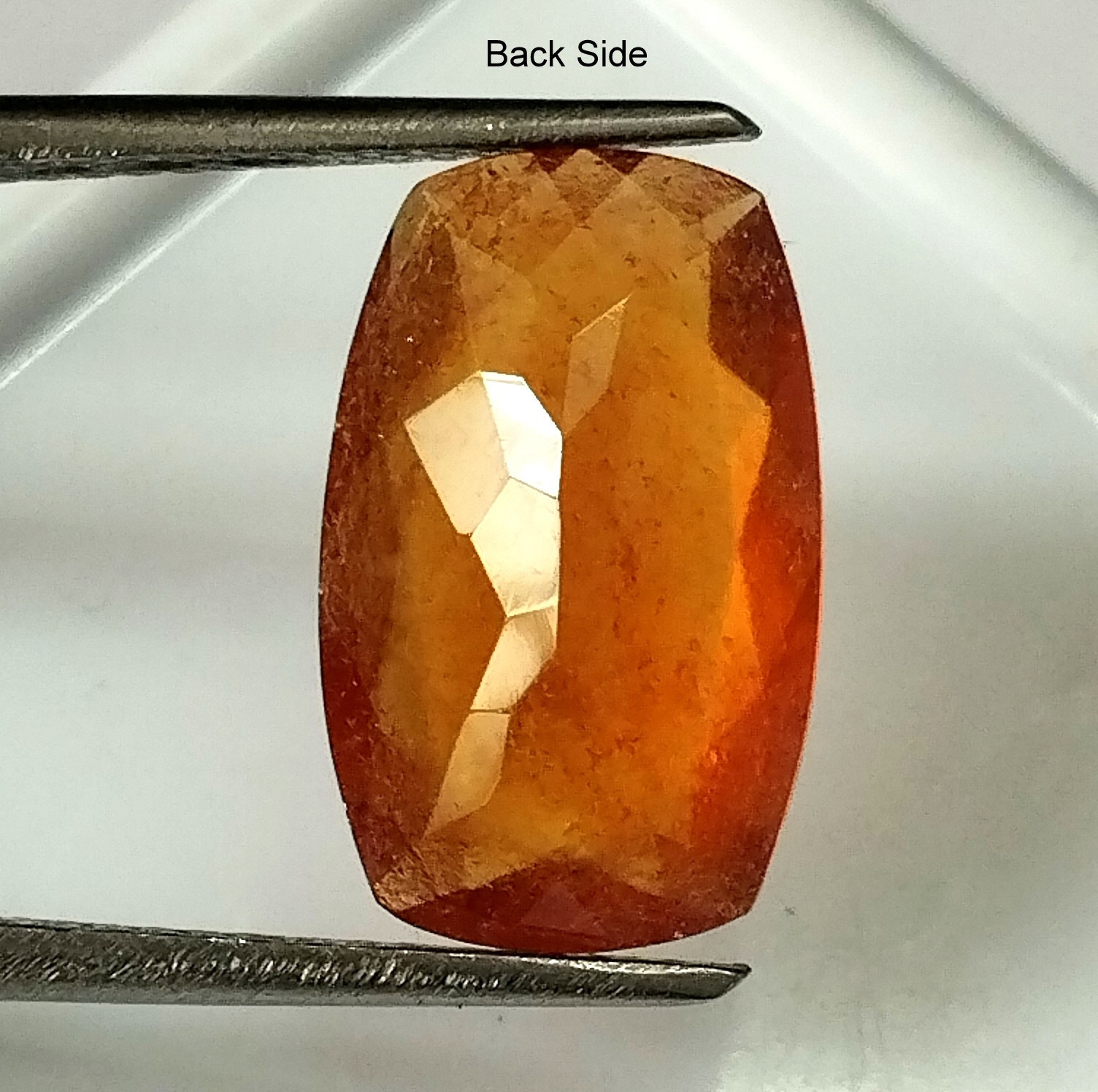 Rare Hessonite Garnet Orange Color Long Cushion Cut Natural Gemstone 4.70 Carat