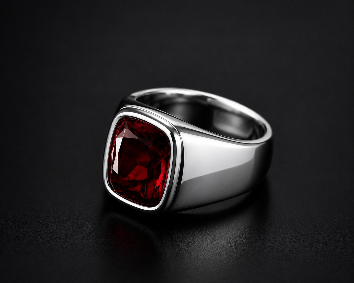 Top Quality Ruby Gemstone 925 Sterling Silver Ring For Men’s Anniversary Gift W4