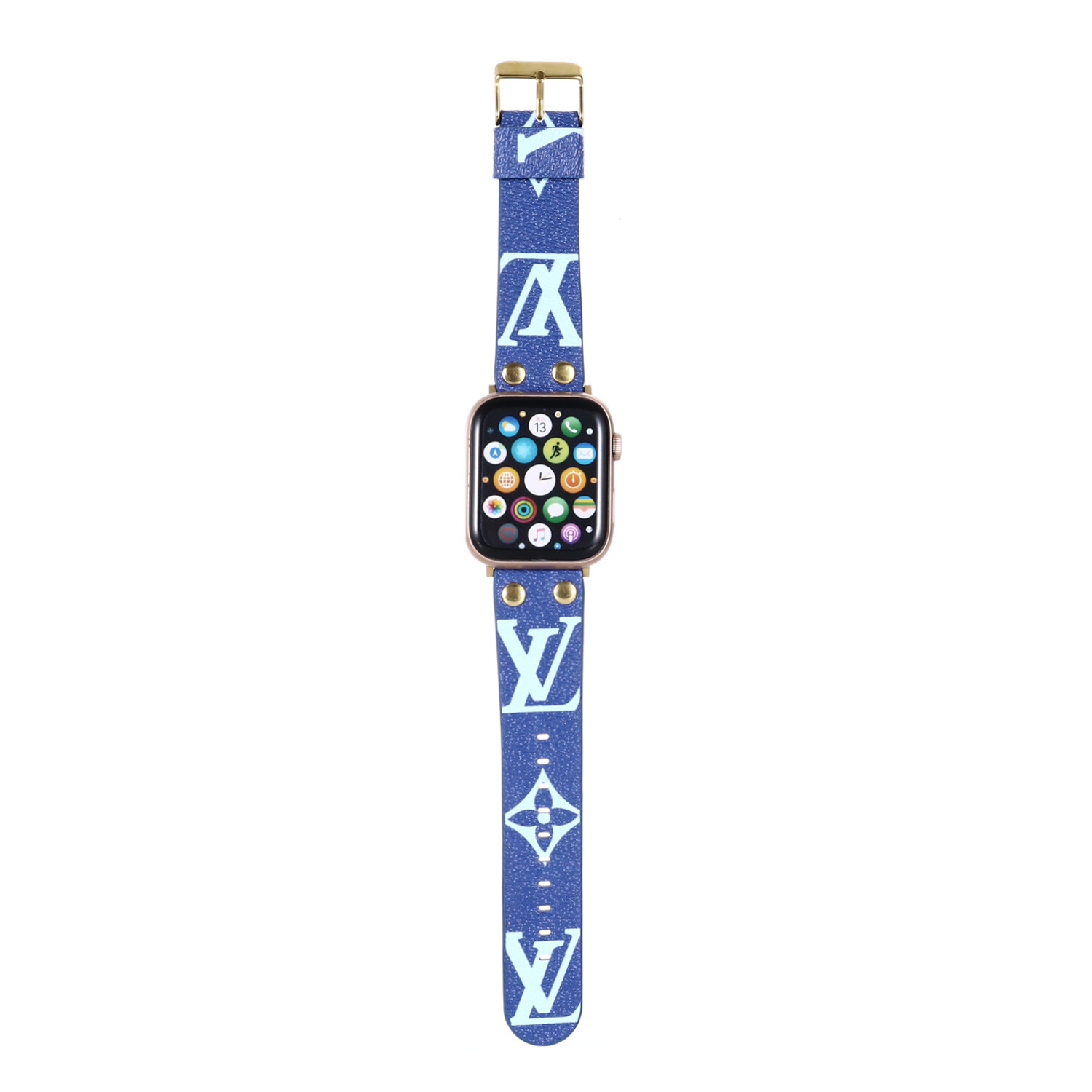 For Apple Watch Series 9/8/7/6/5/4 45mm 41mm 44mm 40mm SE Luxury Leather Strap