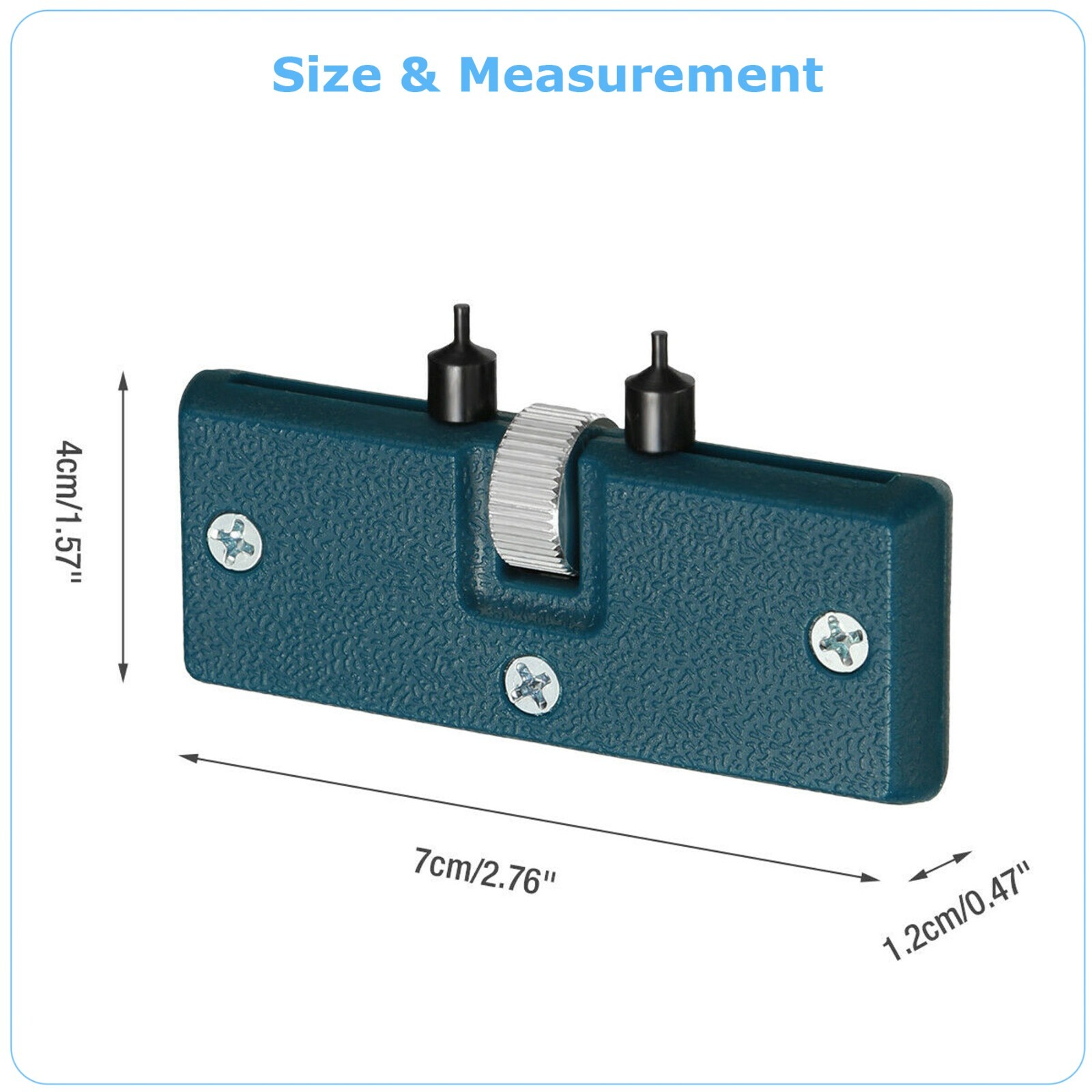Adjustable Rectangle Watch Back Case Cover Opener Remover Wrench Repair Kit Tool