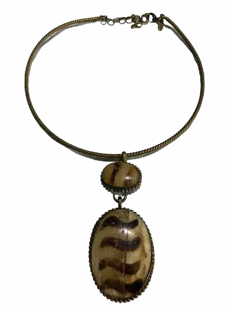 Avenue Large Stone Necklace & Earrings