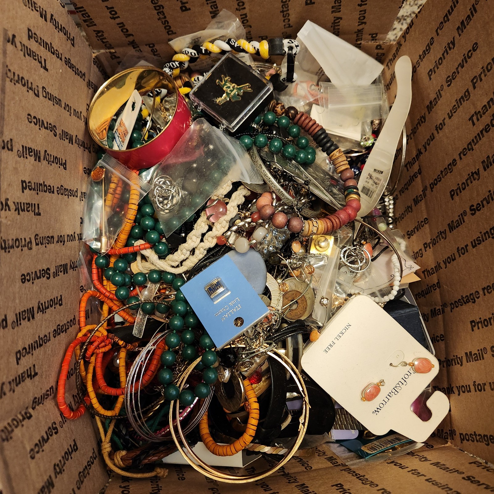10+ lb Mixed Jewelry Grab Box Wearable Craft Resale Lot