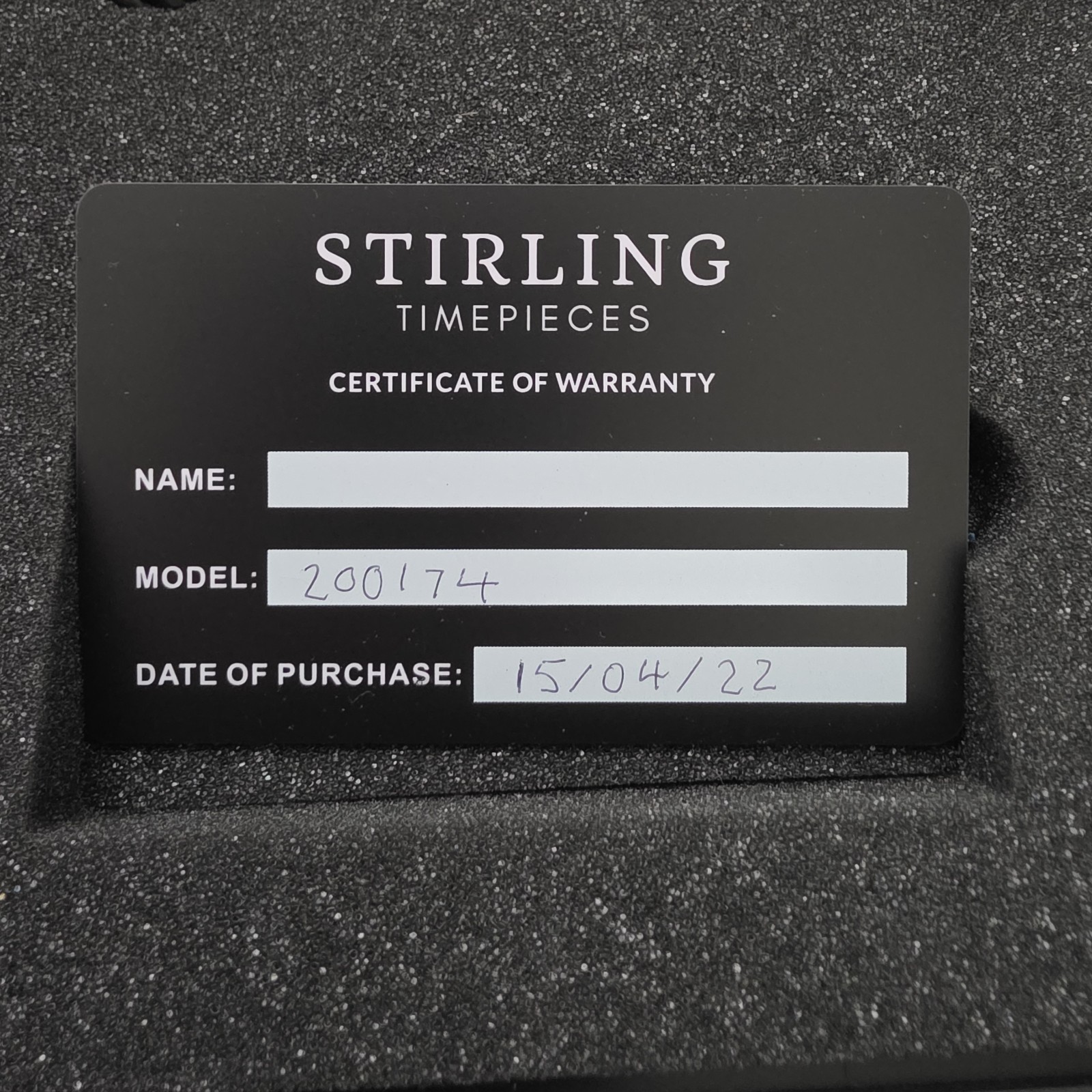 Stirling Brunt V1 Automatic Dive Watch – Black – Full Kit Rare Out of Production