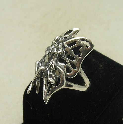 Genuine Stylish Sterling Silver Ring Solid 925 Fairy Handmade Stamped Empress