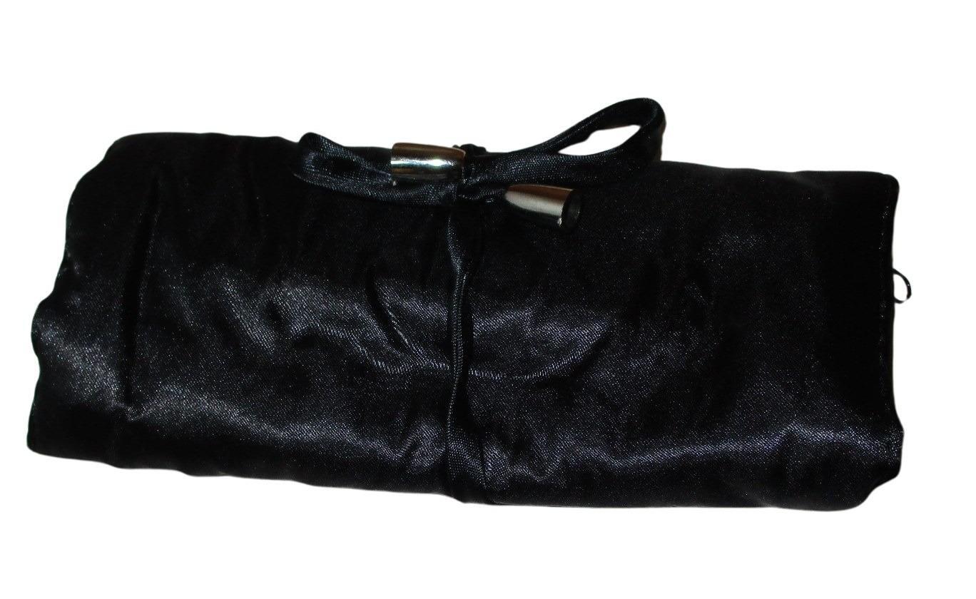 Jewelry Roll,Travel Jewelry Roll Bag, Black