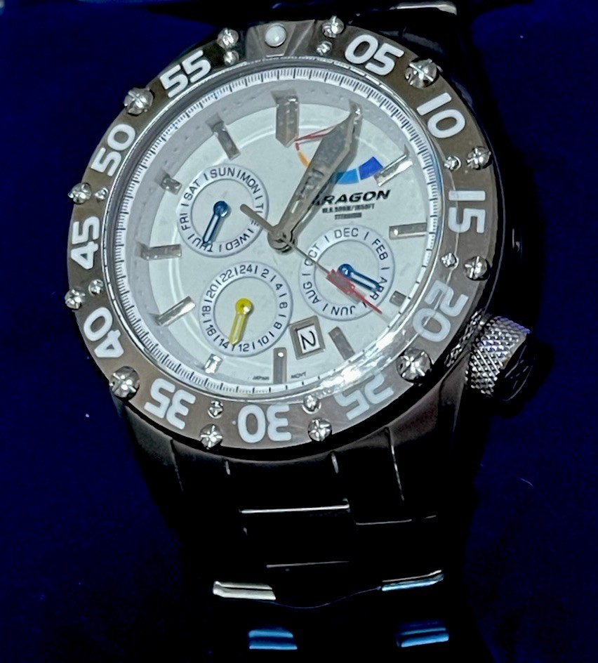 Aragon A705WHT Enforcer TI 9100 Automatic 50mm