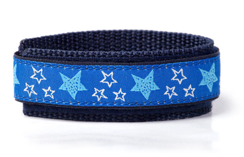 Kids Blue Stars adjustable Wrist Band for Children, wristband Sport and Comfort.
