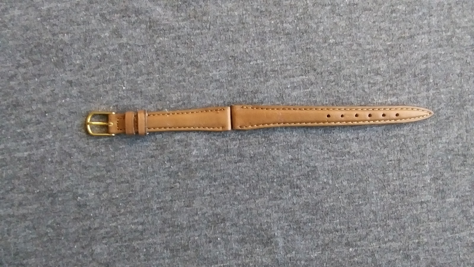 Old Stock Genuine Calf Skin Watch Band Gold Tone Buckle 1/2” 12.7 mm Brand New