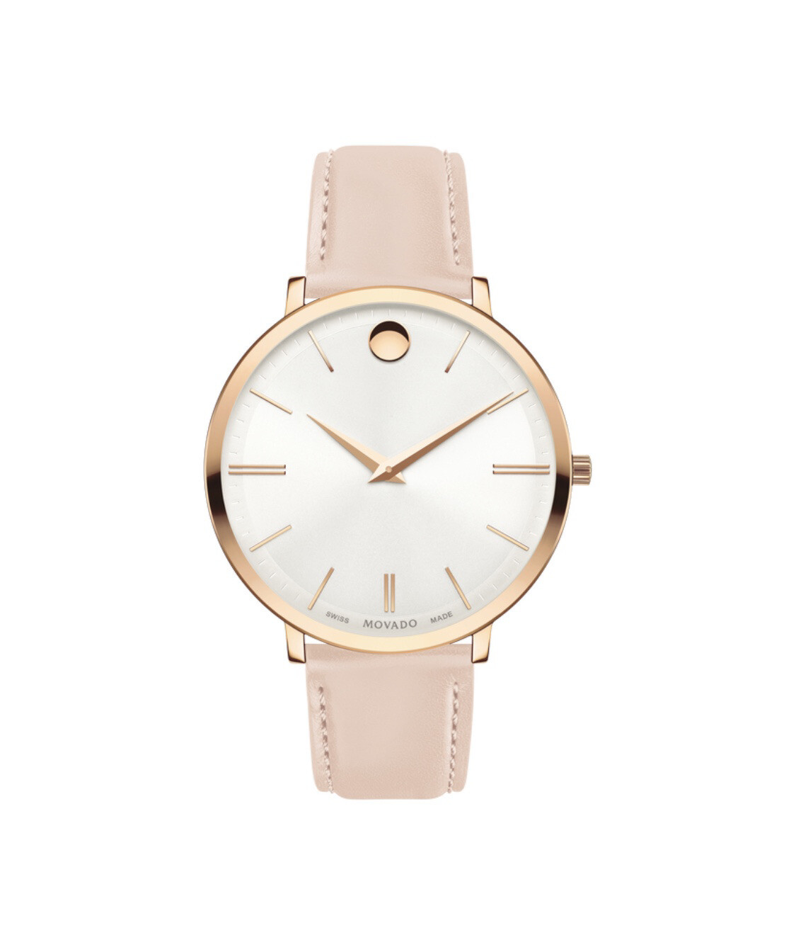 Brand New Movado Women’s Ultra Slim 35mm Rose Gold Stainless Steel Watch 0607373