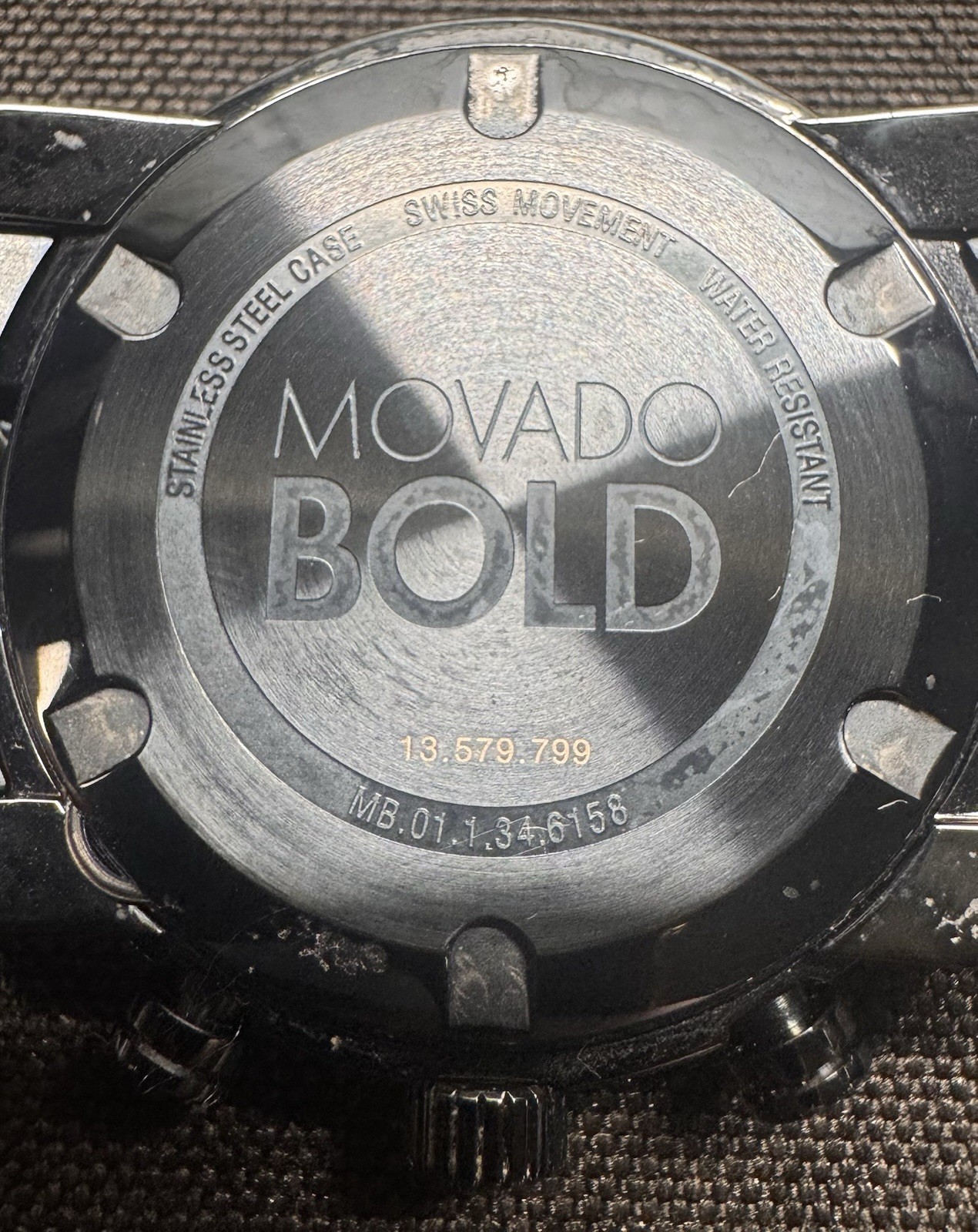 Movado Bold Chronograph 3600118 44mm Swiss Quartz Black PVD Men’s Watch
