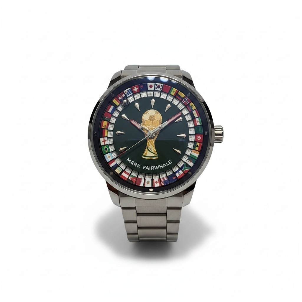 MARK FAIRWHALE FIFA WORLD CUP 2026 SPECIAL EDITION 3D MEN’S WATCH, NEW