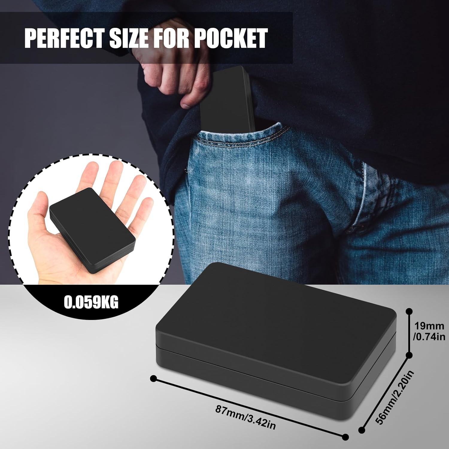 1000g x 0.01g Digital Pocket Scale Portable Precision Gram Weighing Scale
