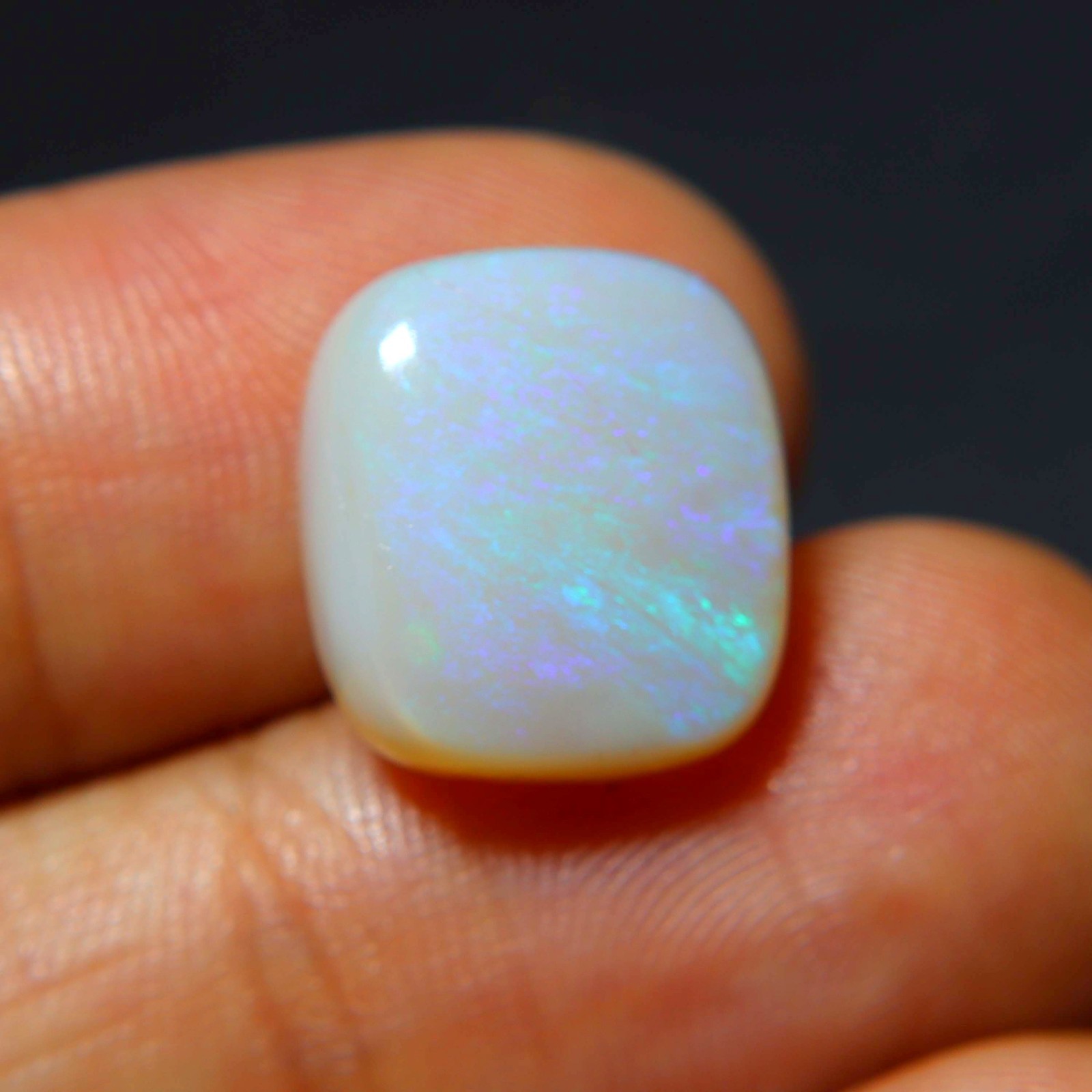 9.00 Carat Natural Australian Opal Cabochon BLUE Fire Opal Loose Opals 15X13X5MM