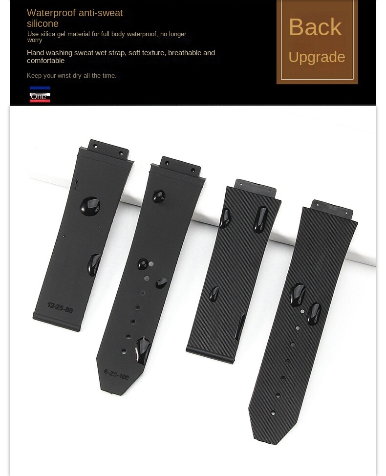 For HUBLOT Big Bang Premium Rubber Silicone Watch Strap 24*17 26*19 with Tools