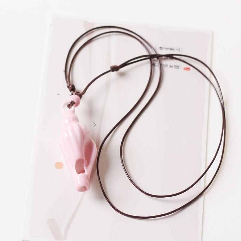 Ceramic Conch Whistle Necklace, Fresh and Sweet, Student Girl