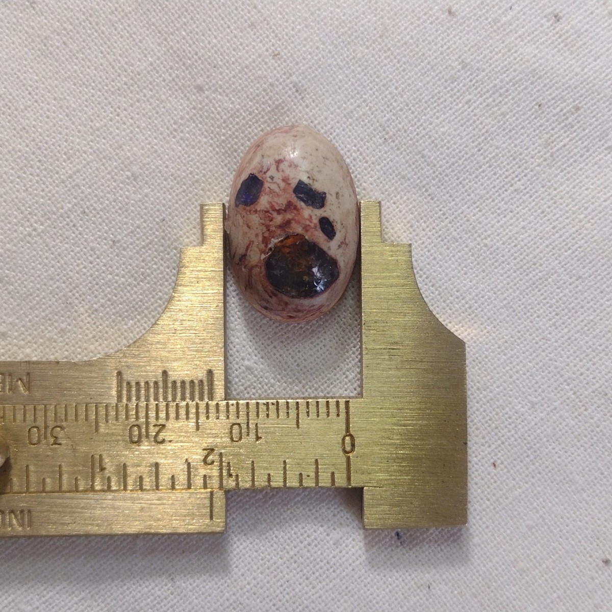 13.0 Ct. Mexican Cantera Fire Opal Stone, Oval, 19x12x6mm.