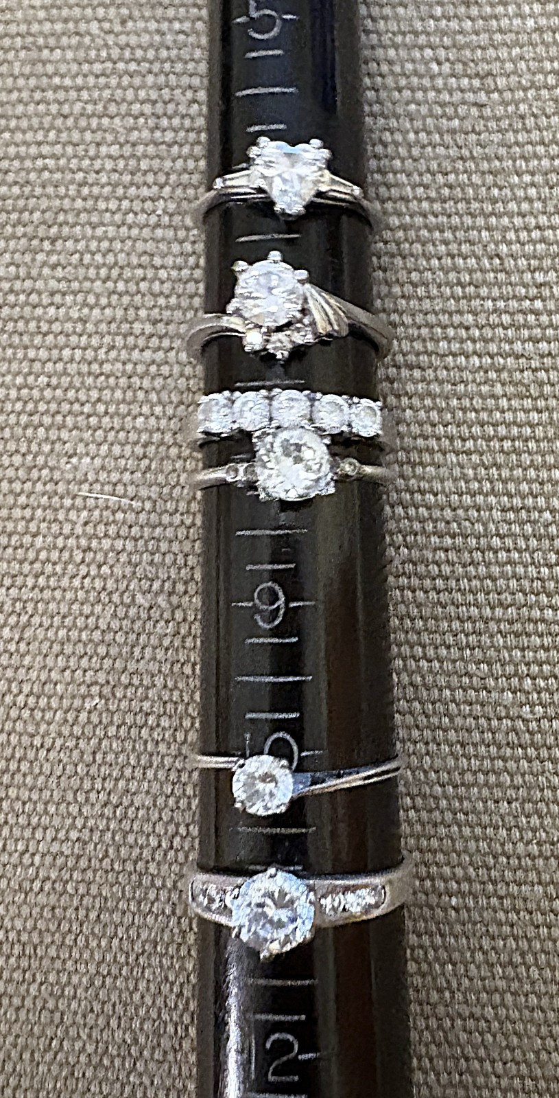 Lot of 6 Fine Jewelry Woman’s Rings Sizes 6-11 Stamped 925 Sterling Silver Rings
