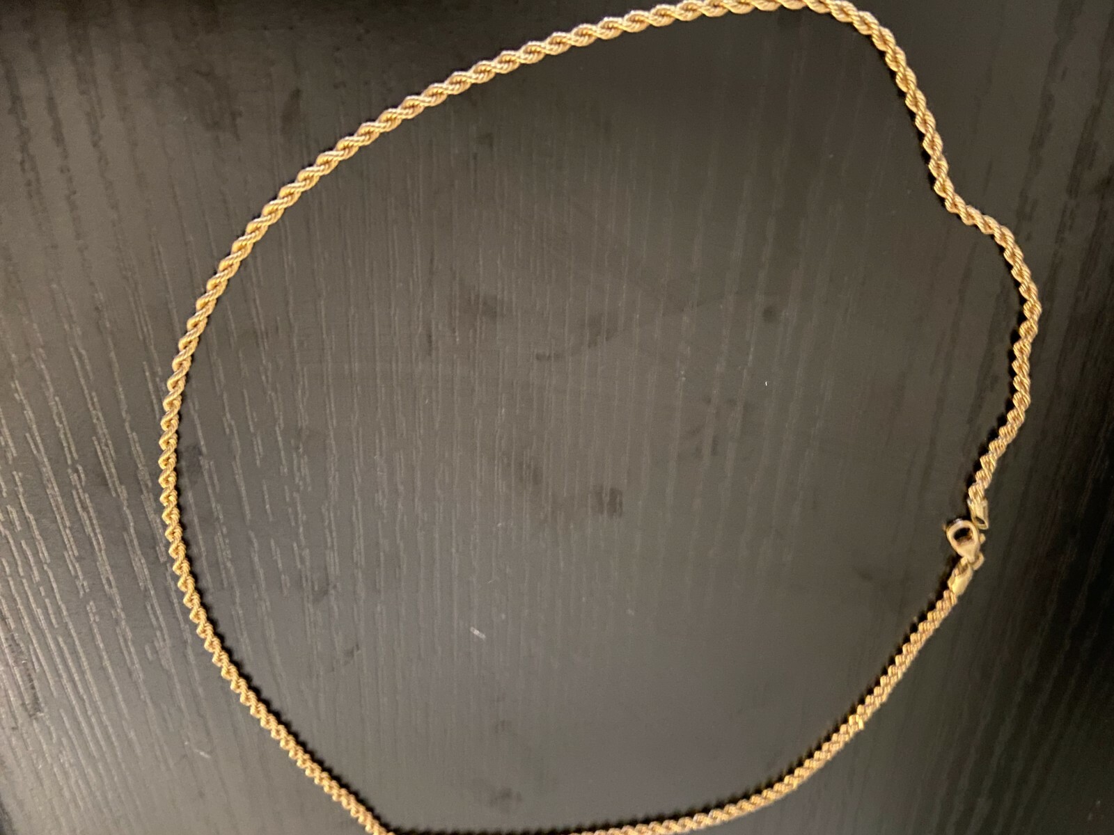 18k gold rope chain 18″ 3mm