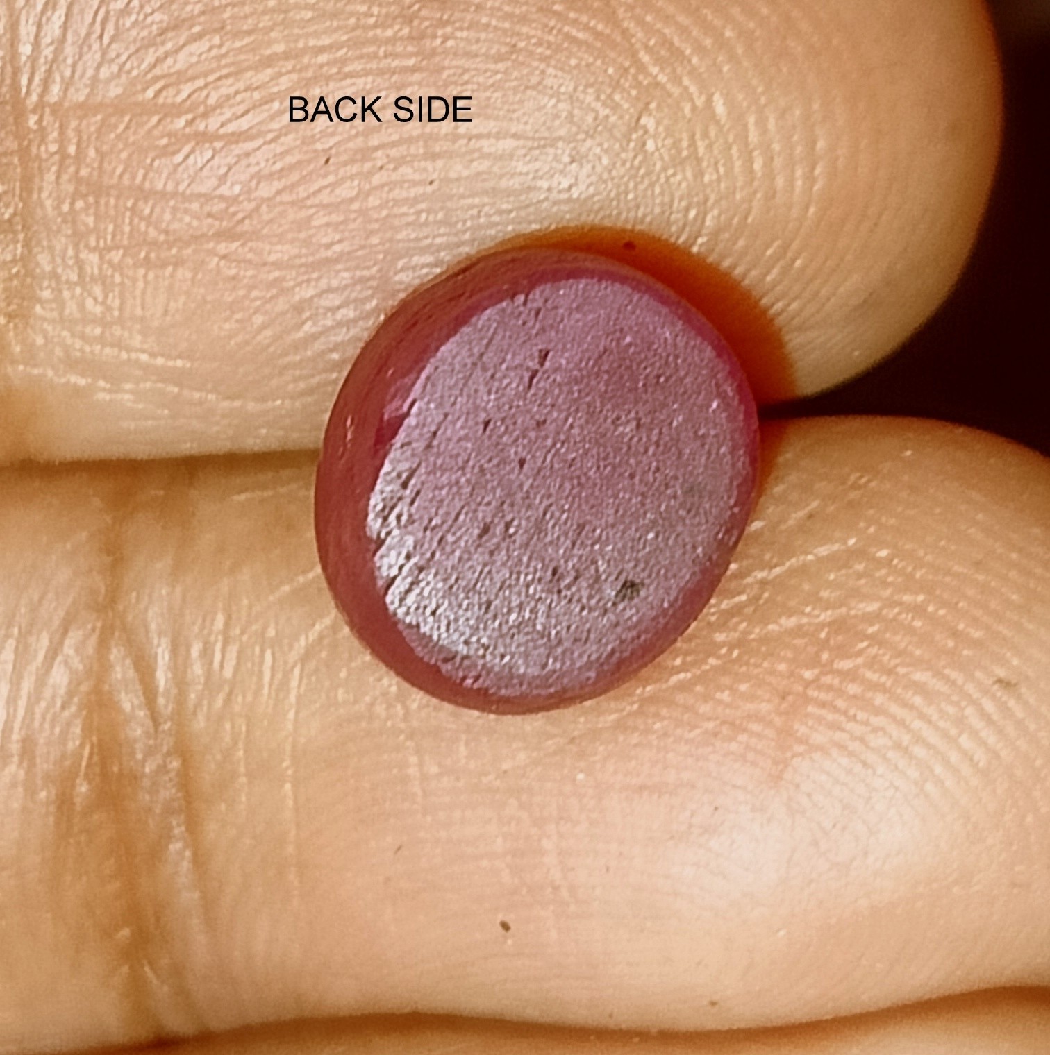 Natural Star Ruby Cabochon Oval Unheated Loose Gemstone 10.40 Carat 9.4X10.8 mm
