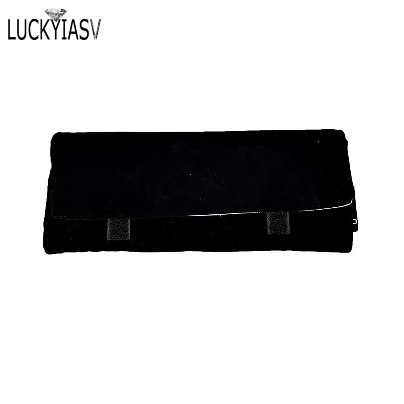 Fashion Velvet Zipper Jewelry Roll Bag Ring Earrings Organizer Storage Bag