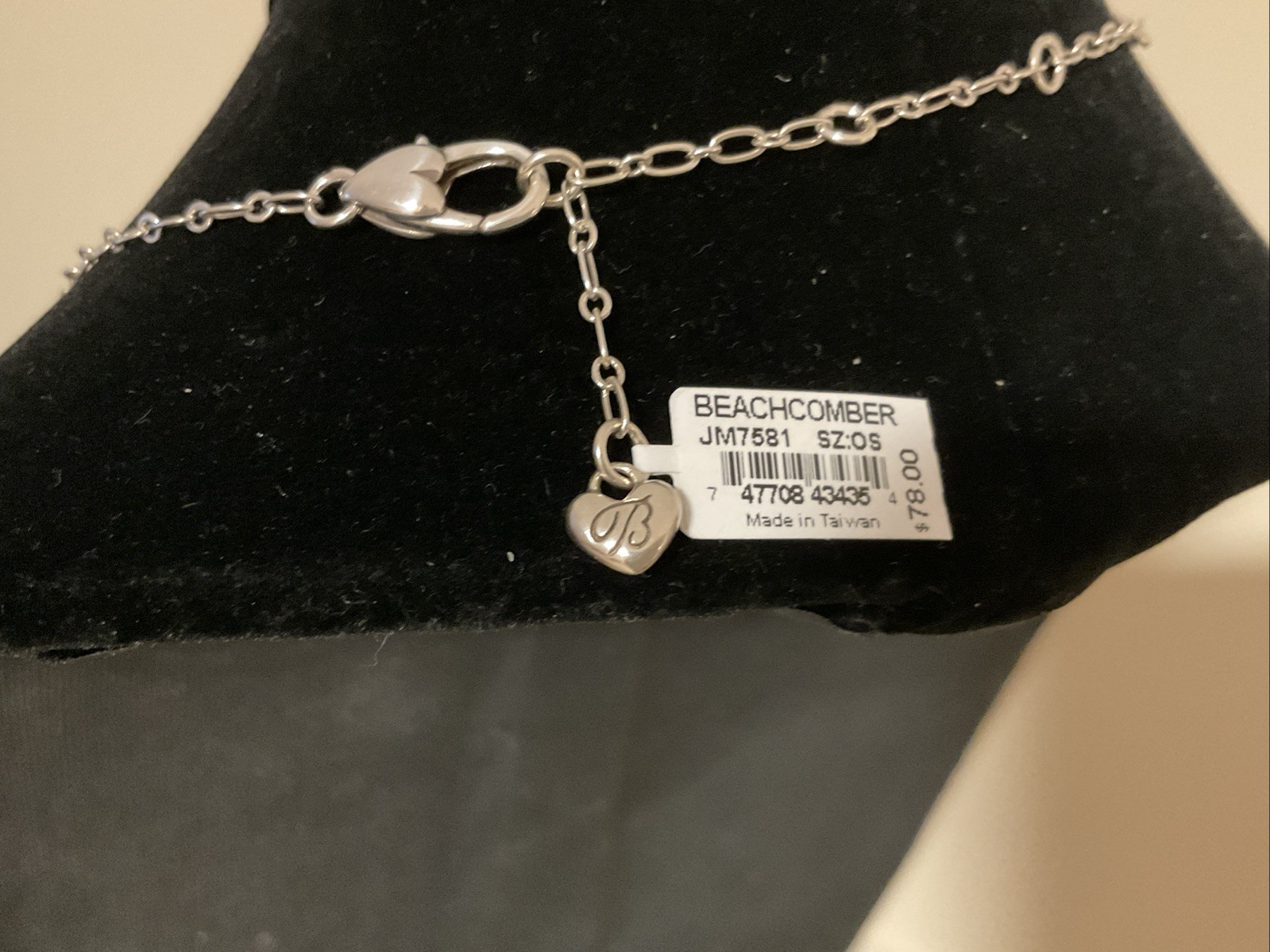 BRIGHTON NWT BEACHCOMBER WHITE ENAMEL CRYSTAL SHELL PENDANT NECKLACE RP:$78.