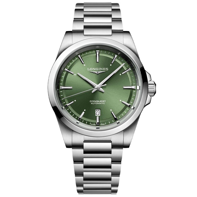New Longines Conquest 2023 41mm Green Dial Steel Men’s Watch L38304026