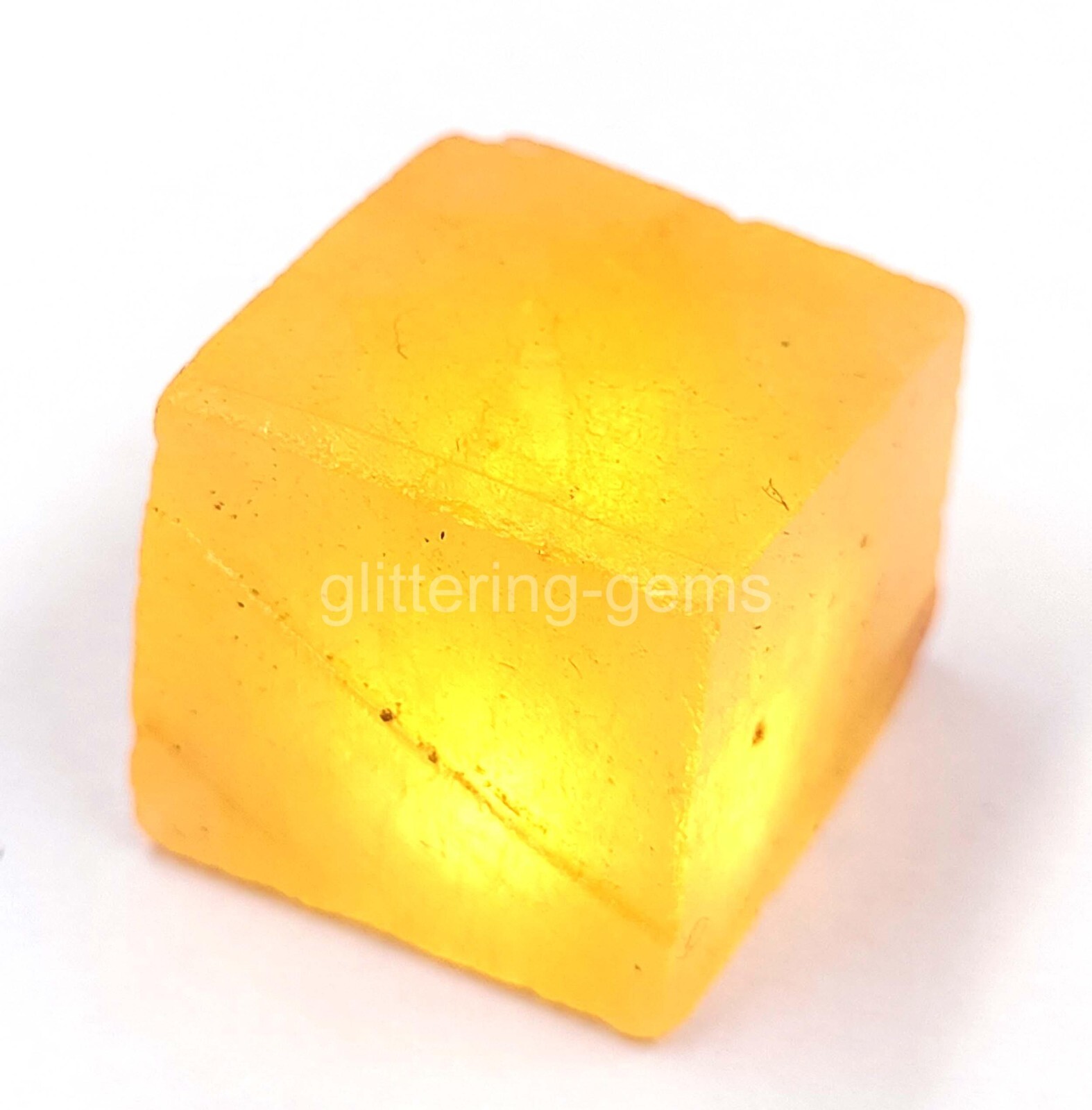 95–100 Ct Natural Dyed Yellow Sapphire Cube Rough IGL Certified Gemstone 5DOI