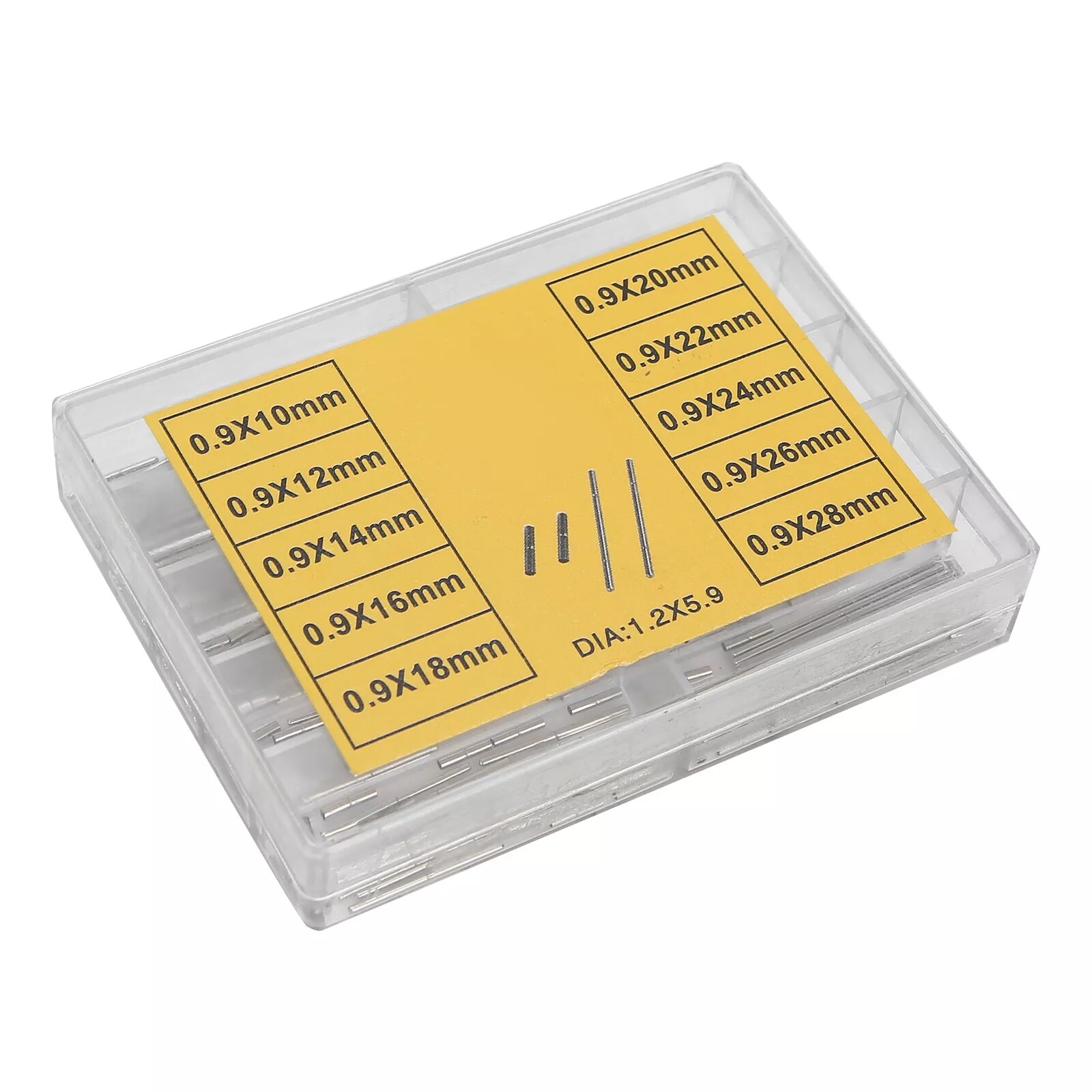 10 Sizes Tube and Pins For Watch Band Strap Watch Repair Tool Accessory 10-28mm