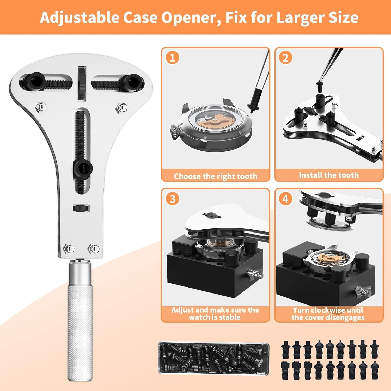 BYNIIUR Watch Repair Kit Watch Repair Kit – Link Removal Tool Set