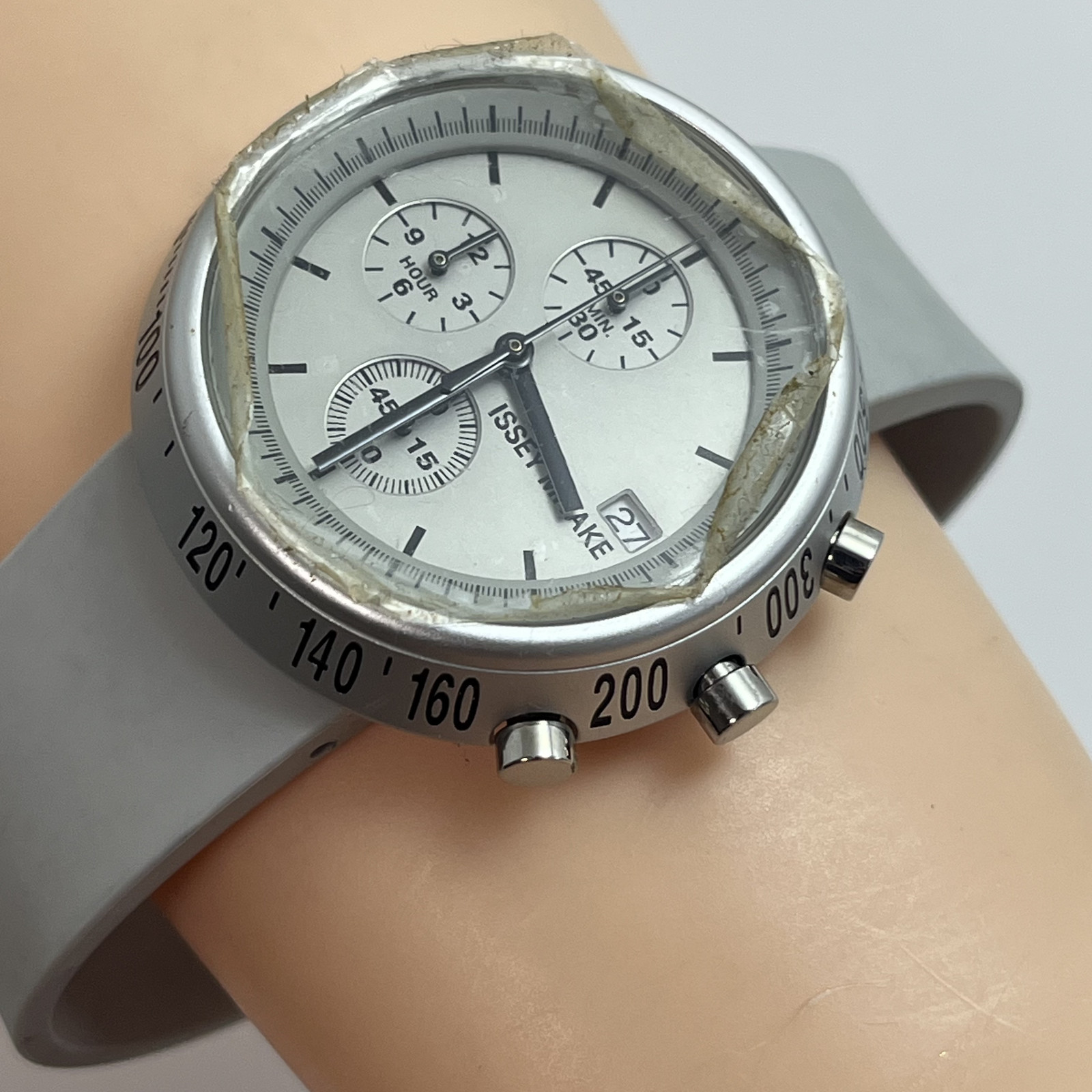 Seiko Issey Miyake TRAPEZOID NAOTO FUKASAWA Qz Watch Japan Date Unused #B875