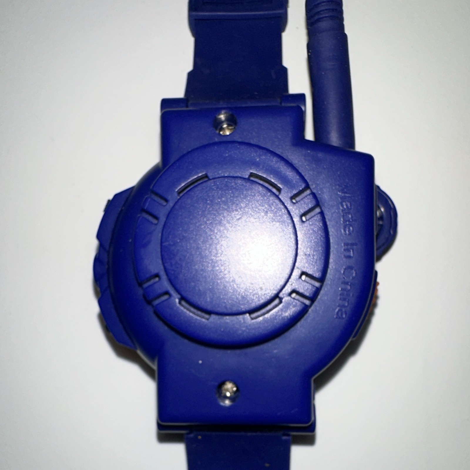 Walkie Talkie Unisex Kids Quartz Digital Wristwatch Blue/Orange Plastic Strap