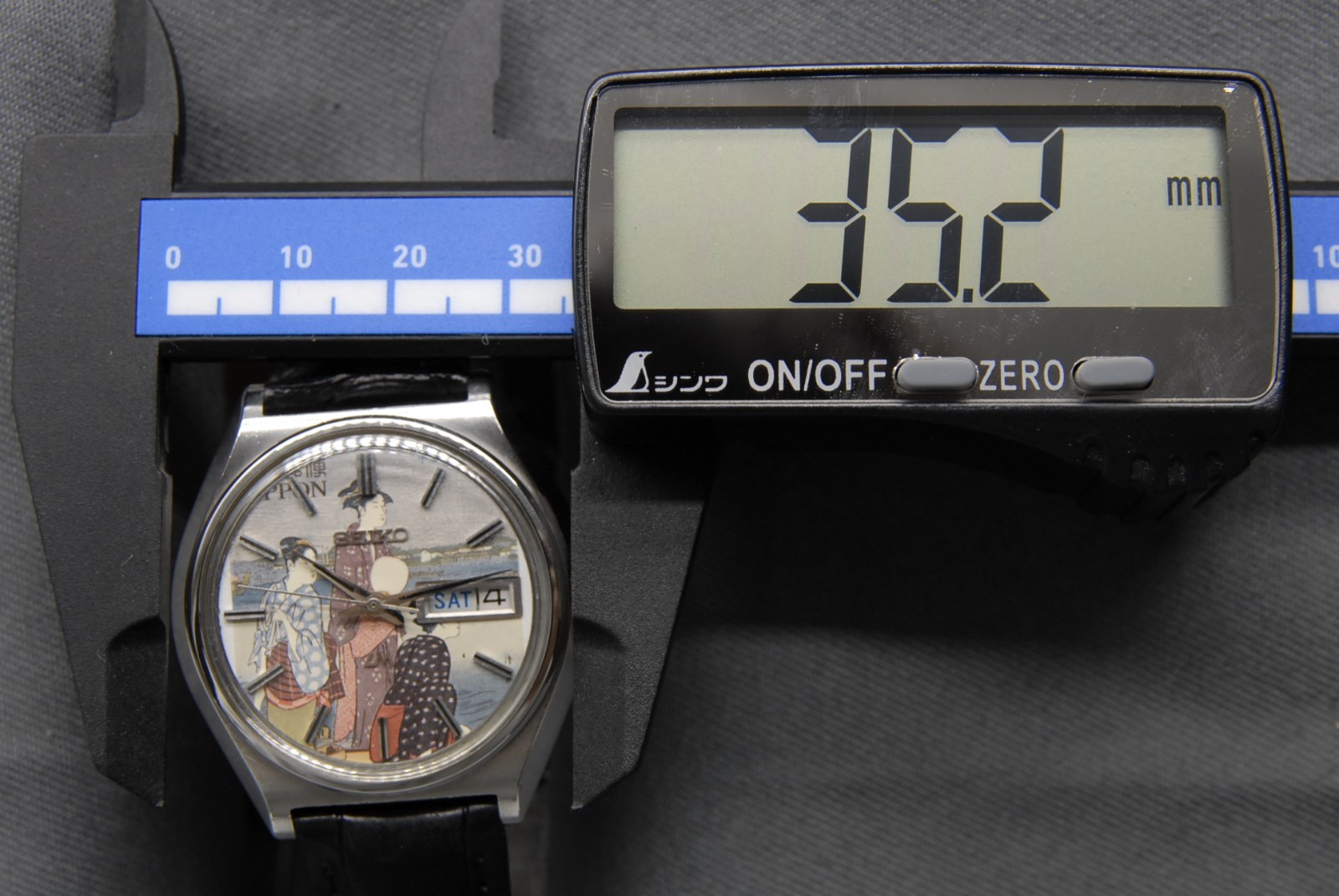 CLA’d [N MINT ] Vintage SEIKO Lord Matic 5606-7010 LM 37mm UKIYOE AT Men’s Watch