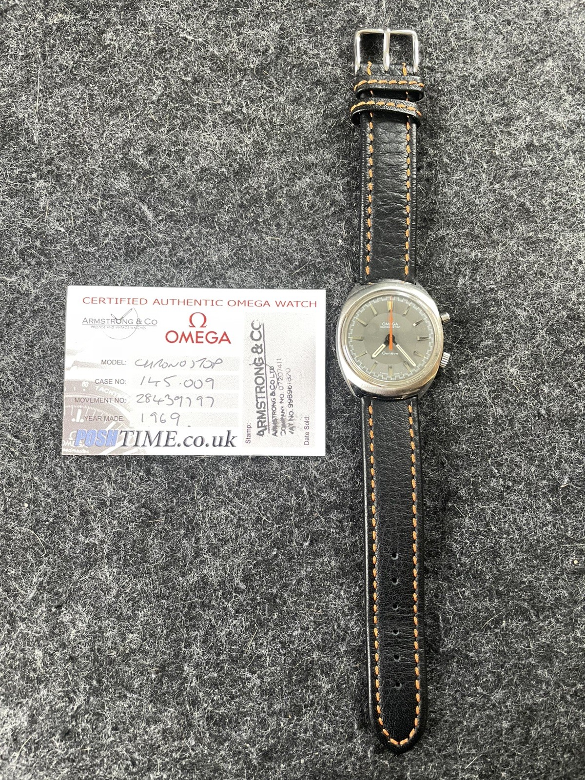 1969 Omega Geneve Chronostop ref 145.009
