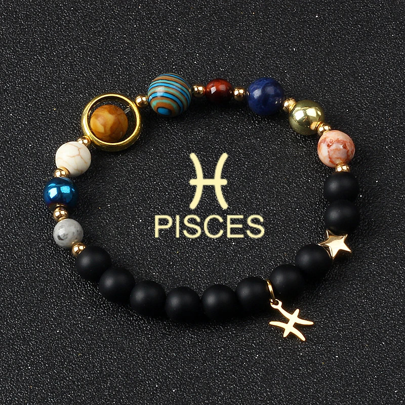 Women Stone Beaded Bracelet Round Layered Mixed Tone Adjustable Strand Jewelry