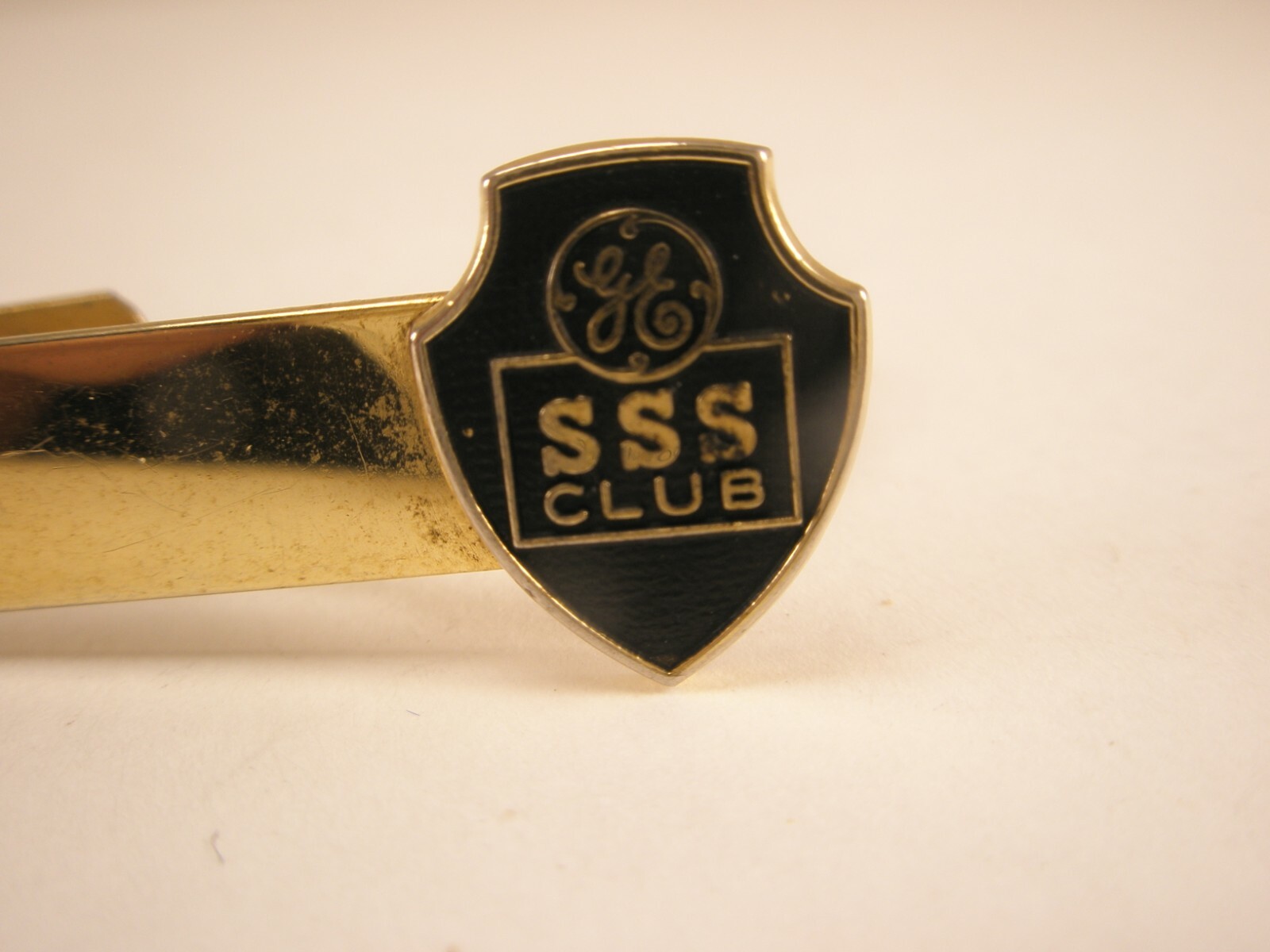 General Electric GE SSS Club Vintage Tie Bar Clip