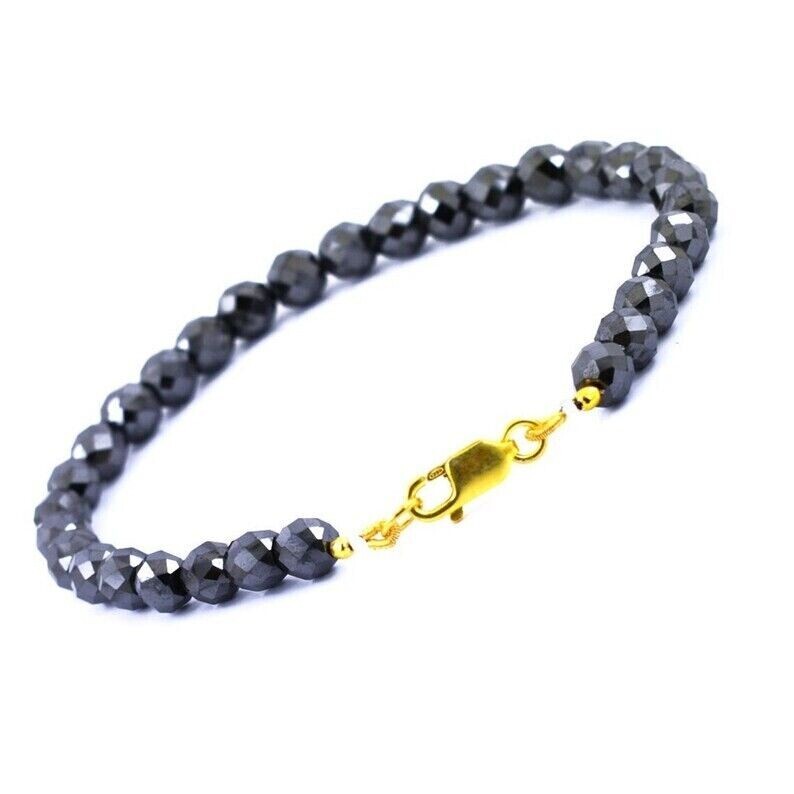 5 mm Black Diamond Unisex Bracelet 7.5 Inches Quality AAA Certified