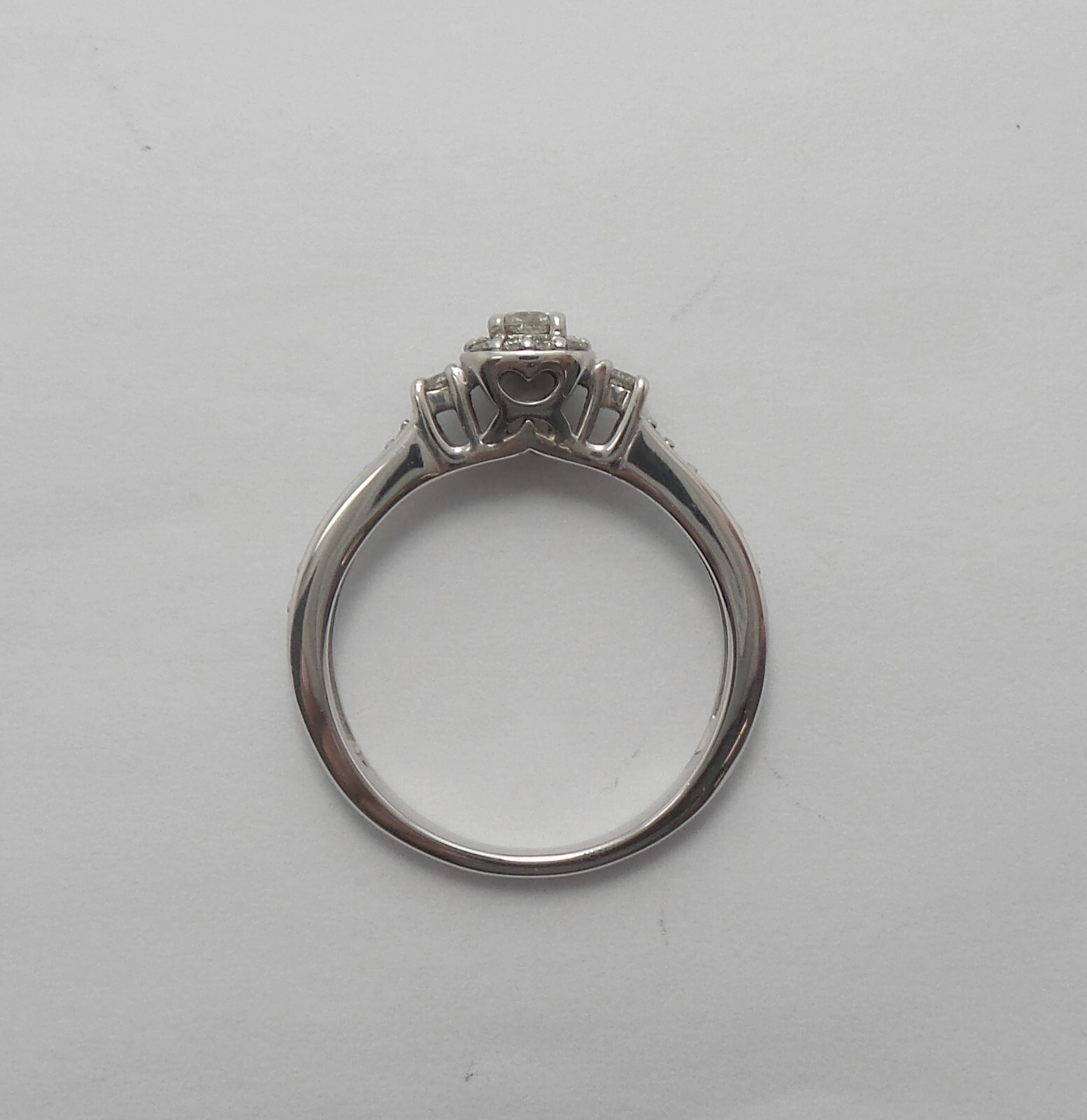 1/2CT Natural Diamond Anniversary Engagement Wedding Bridal Ring 10K White Gold
