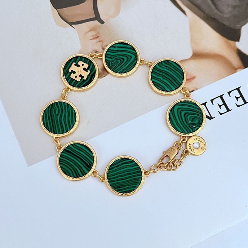 New Tory Gorgeous Green Bracelet with Jewelry Pouch Size length: 17+5cm