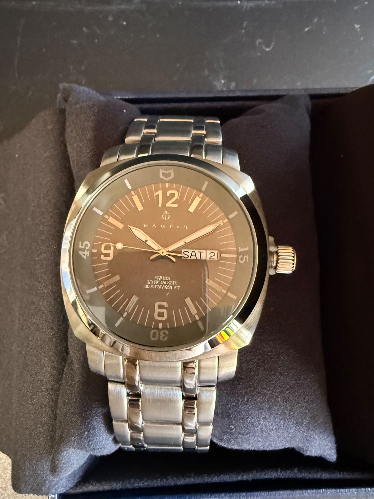 Nautis Stainless with Gray Dial Men’s Watch